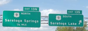 Exit 13 sign